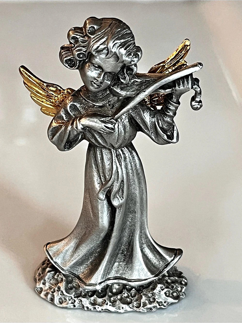 CAMCO Pewter Angel Silver & Gold Sculpture